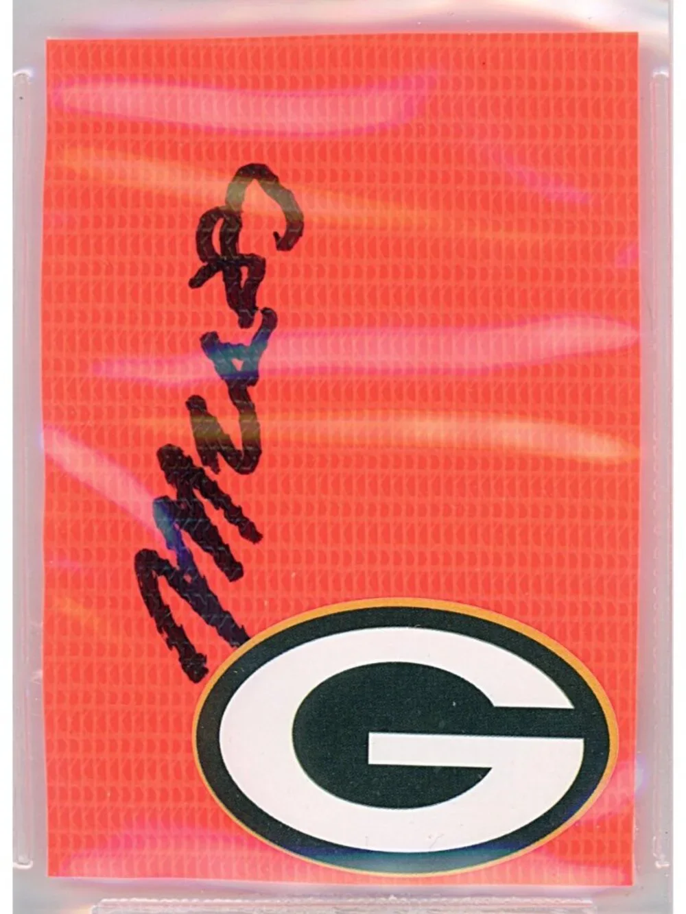 Marquez Valdes-Scantling Signed GB Packers Football Pylon Piece Beckett BAS Slab